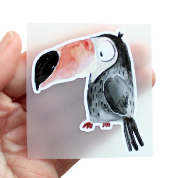 Bügelbild Tukan | Halfbird